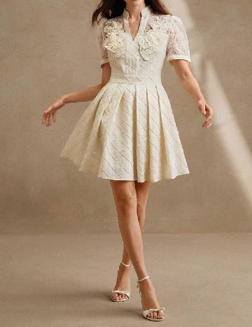 Rochie scurta Anewsta, galben