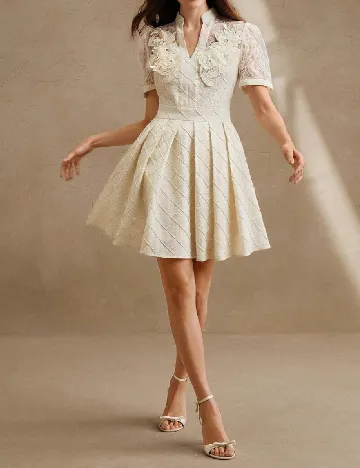 Rochie scurta Anewsta, galben