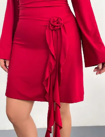 Rochie scurta SHEIN CURVE, rosu
