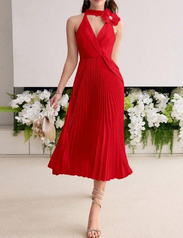 Rochie medie MOTF, rosu