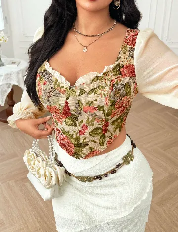Bluza SHEIN CURVE, mix culori