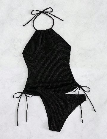 Costum de baie SHEIN, negru