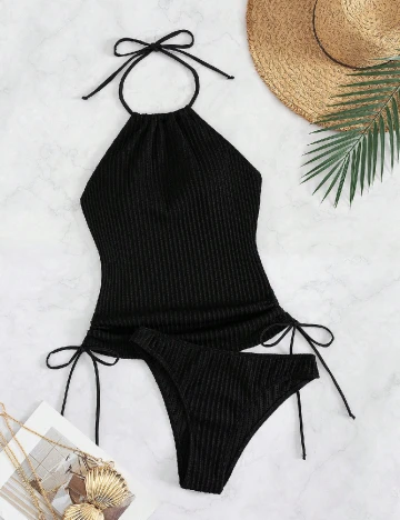 Costum de baie SHEIN, negru