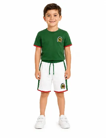Compleu Zara, alb/verde