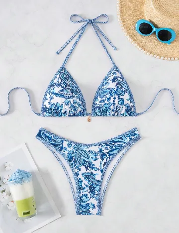 Costum de baie SHEIN, albastru