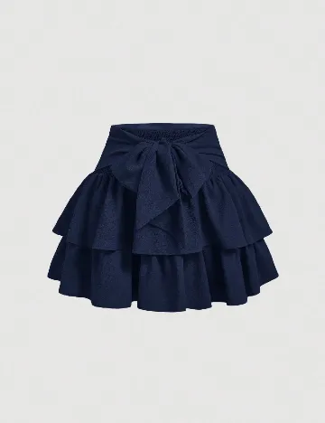 Fusta SHEIN CURVE, bleumarin