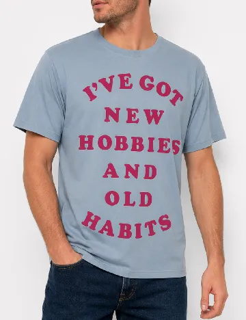 Tricou Bershka, albastru