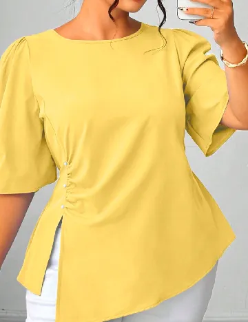 Bluza SHEIN CURVE, galben