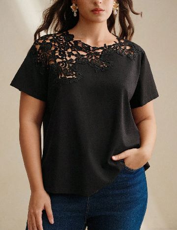 Bluza Anewsta Curve, negru