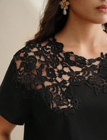 Bluza Anewsta Curve, negru