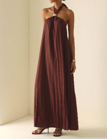 Rochie lunga SHEIN, maro