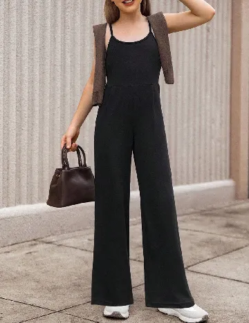 Salopeta Shein Kids, negru