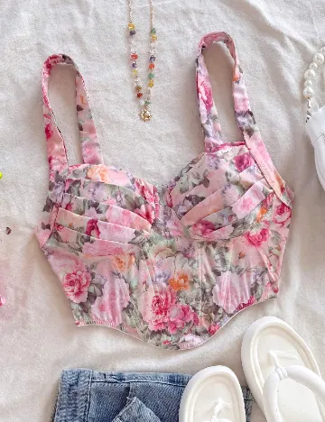 Top SHEIN, floral