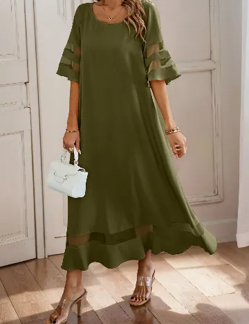 Rochie lunga SHEIN, verde