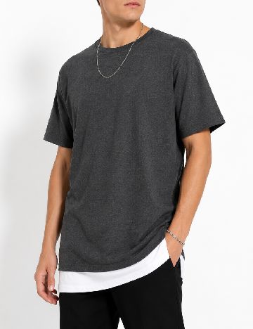 Tricou Bershka, gri