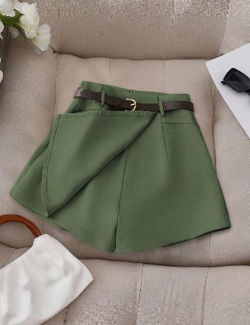 Fusta pantalon SHEIN, verde