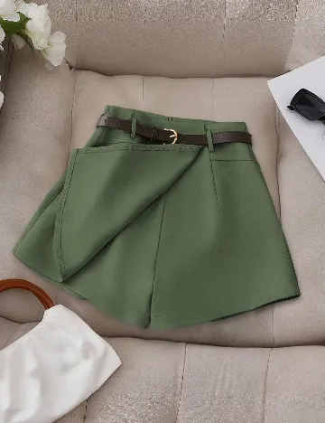 Fusta pantalon SHEIN, verde