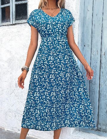 Rochie medie SHEIN, albastru