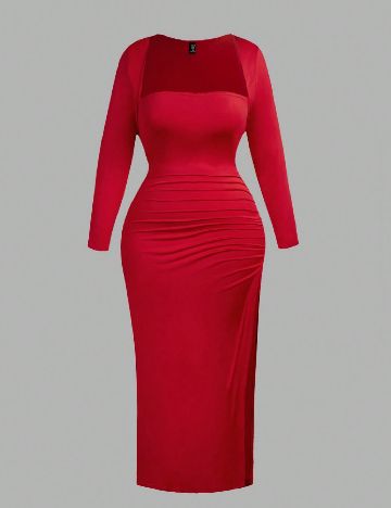 Rochie lunga SHEIN CURVE, rosu