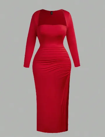 Rochie lunga SHEIN CURVE, rosu
