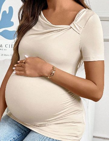 Bluza SHEIN Maternity, crem