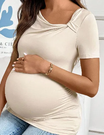 Bluza SHEIN Maternity, crem