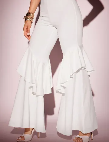 Pantaloni SHEIN, alb