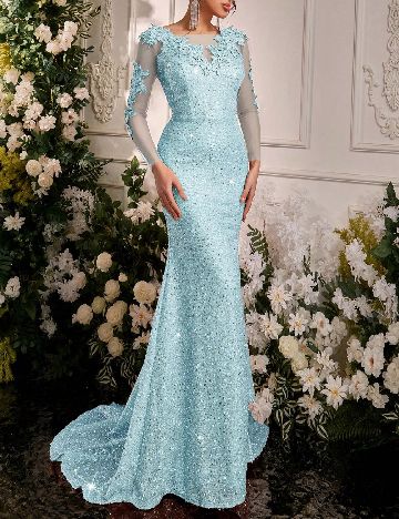 Rochie lunga SHEIN, albastru