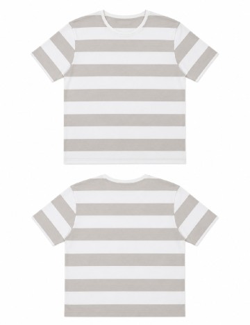 Tricou Bershka, alb/gri