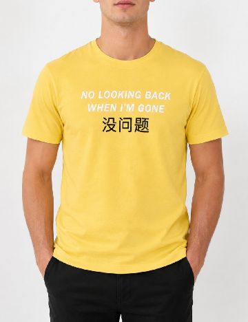 Tricou Bershka, galben