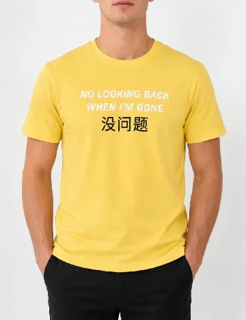 Tricou Bershka, galben