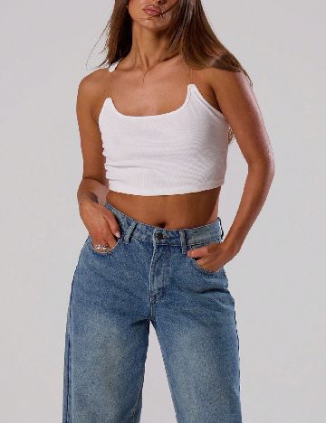 Top SHEIN, alb