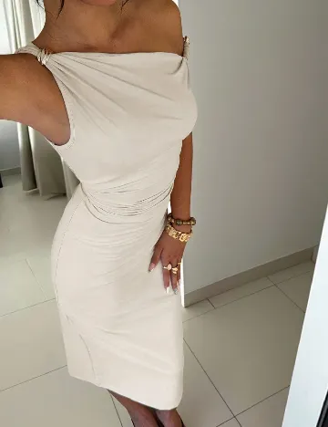 Rochie medie SHEIN, bej