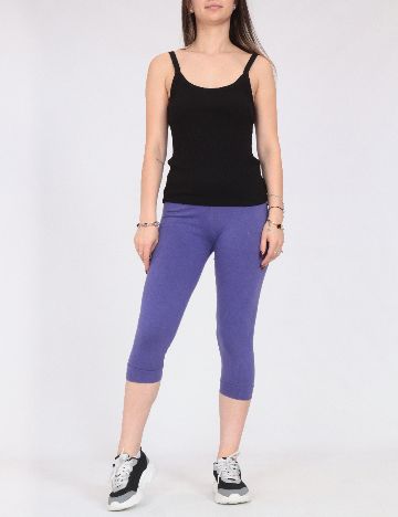 Pantaloni trei sferturi Zara, albastru
