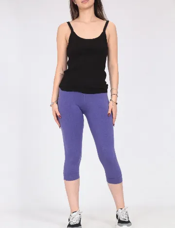 Pantaloni trei sferturi Zara, albastru