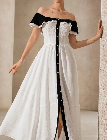 Rochie lunga SHEIN, alb