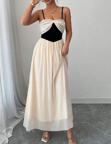 Rochie lunga SHEIN, crem