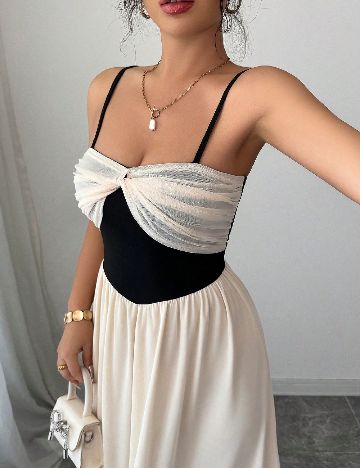 Rochie lunga SHEIN, crem