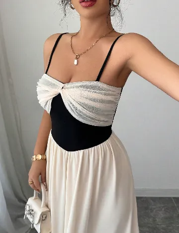 Rochie lunga SHEIN, crem
