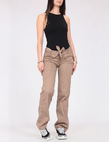 Pantaloni Zara, maro