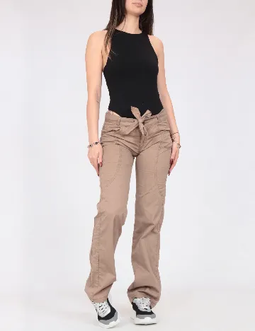 Pantaloni Zara, maro