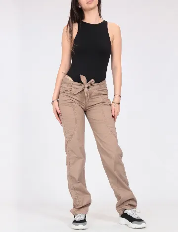 Pantaloni Zara, maro