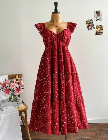 Rochie medie SHEIN CURVE, rosu