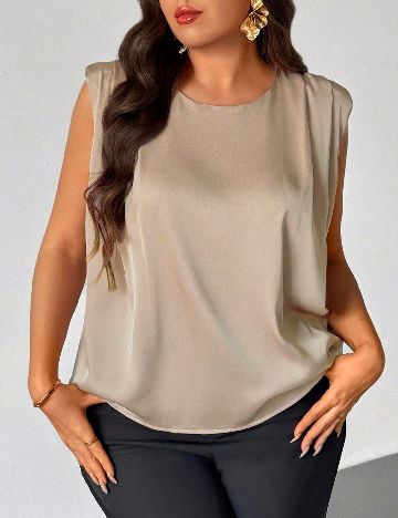 Bluza SHEIN CURVE, maro