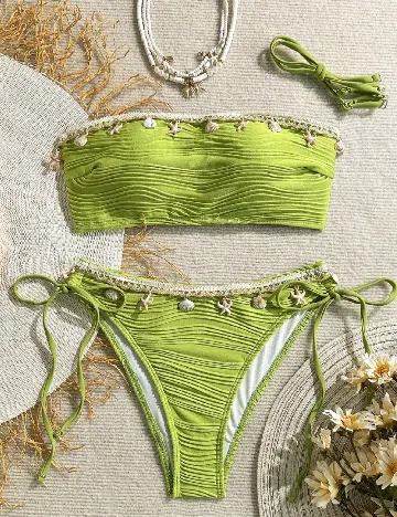Costum de baie SHEIN, verde