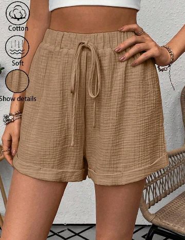 Pantaloni scurti SHEIN, maro