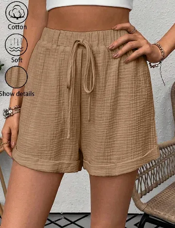 Pantaloni scurti SHEIN, maro