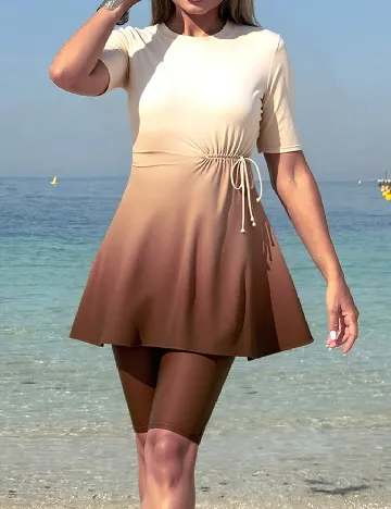 Costum de baie SHEIN, maro
