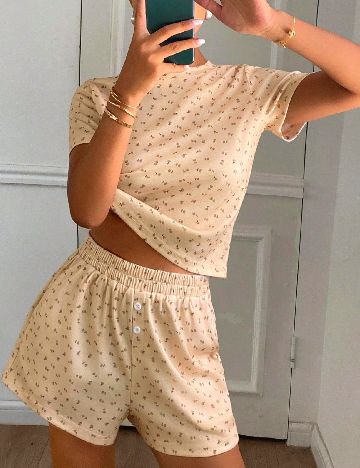 Pijama SHEIN, crem