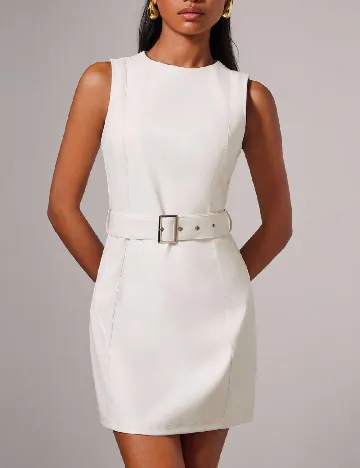 Rochie scurta SHEIN, ecru